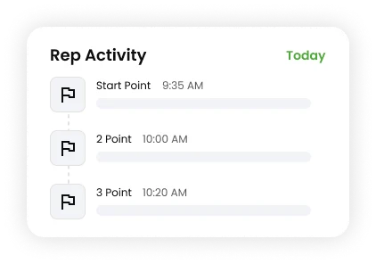 Field activity log in Knockio