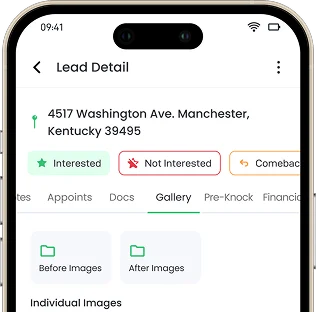 Photo documentation in Knockio