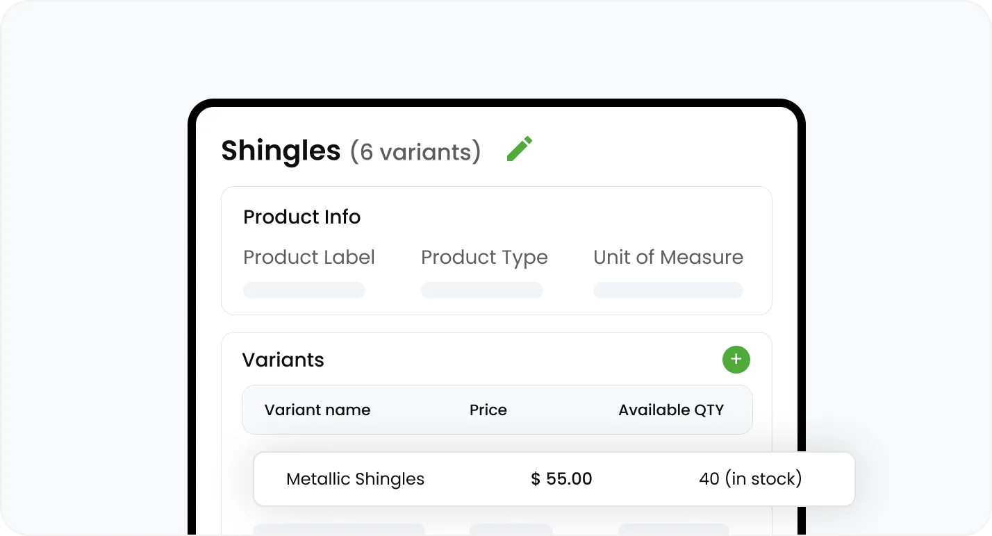 Organize everything you sell with individual SKUs