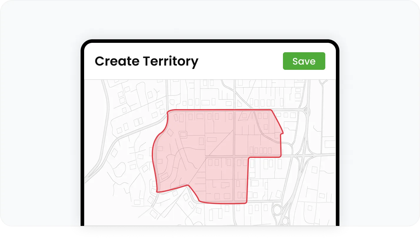 Draw a boundary on the map by hand, or auto-generate one from a ZIP code, city, or region
